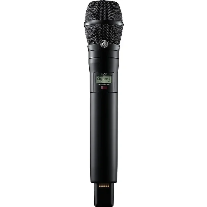 Shure ADX2/K11B Axient Digital ShowLink Handheld Transmitter With KSM11 Mic Band G57 Black Guitar Center