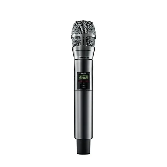Shure ULXD2/N8CN Digital Handheld Wireless Microphone Transmitter with Nexadyne 8/C Cardioid Capsule (G50 470 to 534 MHz) Band J50A Nickel Guitar Center