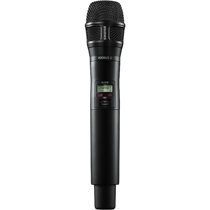 Shure ULXD2/N8SB Digital Handheld Wireless Microphone Transmitter with Nexadyne 8/S Supercardioid Capsule (G50 470 to 534 MHz) Band J50A Black Guitar Center