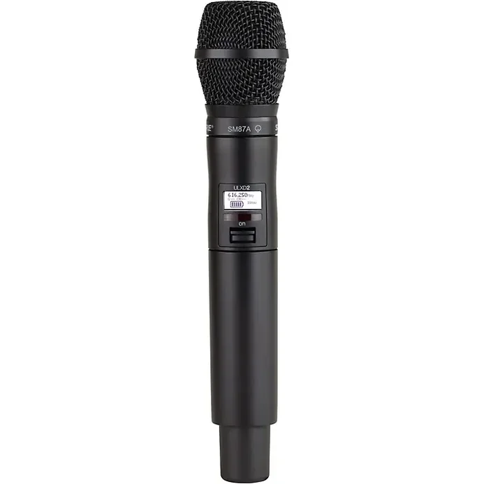 Shure ULXD2/SM87 Handheld Transmitter With SM87 Microphone, 174-216mHz Band V50 Guitar Center