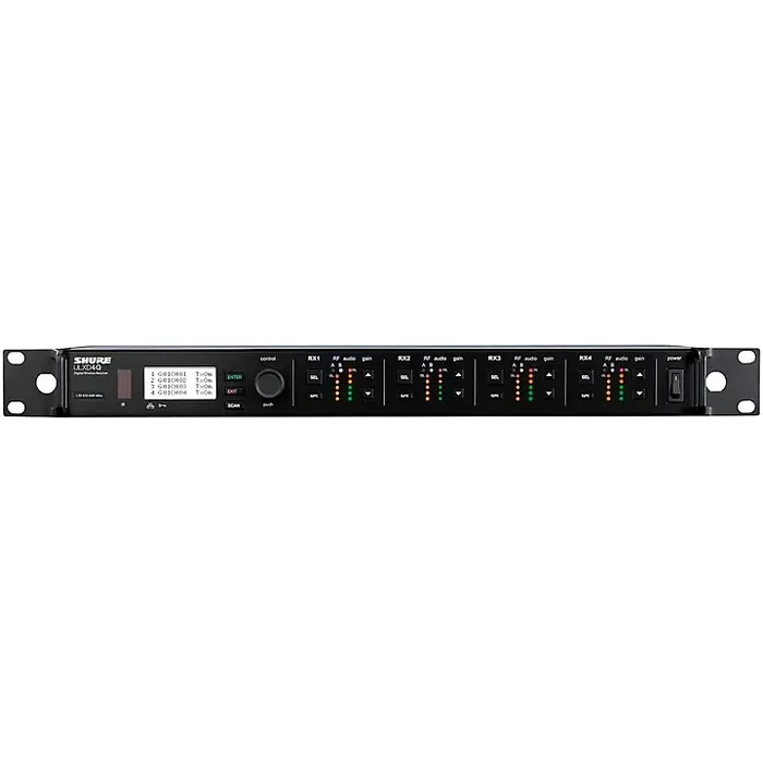 Shure ULXD4Q Four-Channel Digital Wireless Receiver, Band H50 Band H50 Guitar Center