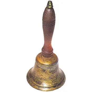 Small Antique Finish School Bell 8″