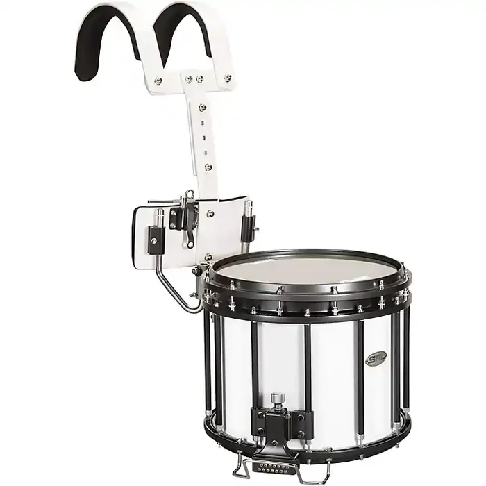 Sound Percussion Labs High-Tension Marching Snare Drum With Carrier 14 x 12 in. White Guitar Center