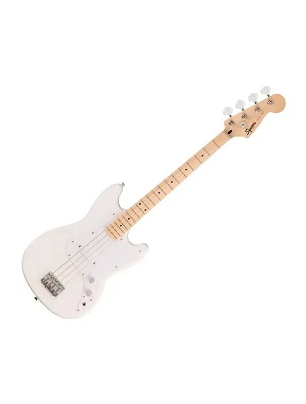 Squier Sonic Bronco Bass – Arctic White w/ Maple Fingerboard