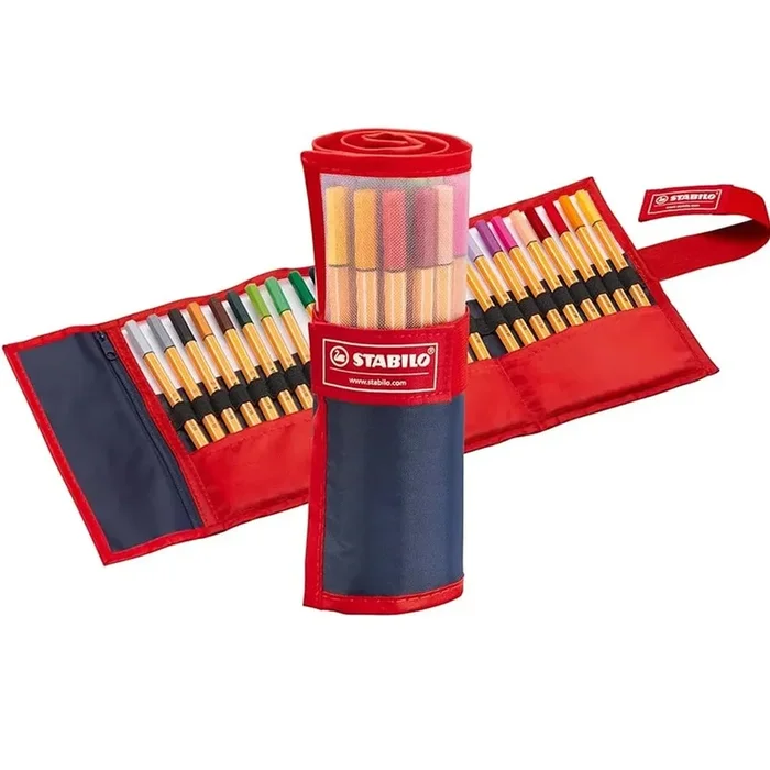 Stabilo 88 Point Fineliner Pen Roll Rollerset 0.4mm (Assorted) [Pack 25]