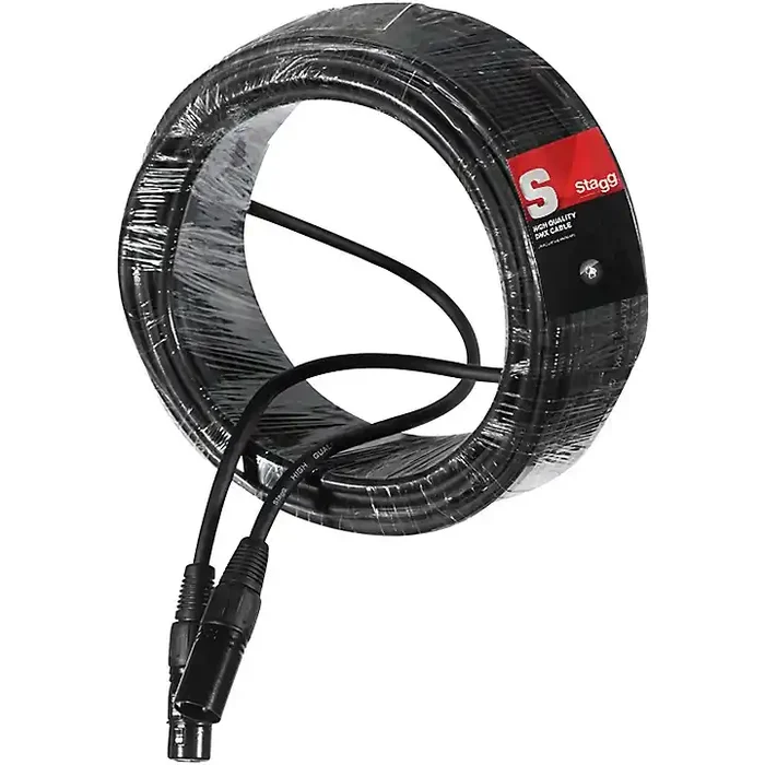 Stagg DMX cable, XLR/XLR (m/f) 60 ft. Black Guitar Center