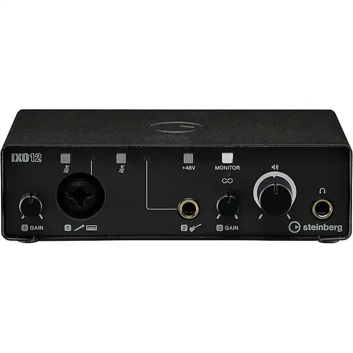 Steinberg IXO12 Audio Interface with One Mic Preamp Black Guitar Center