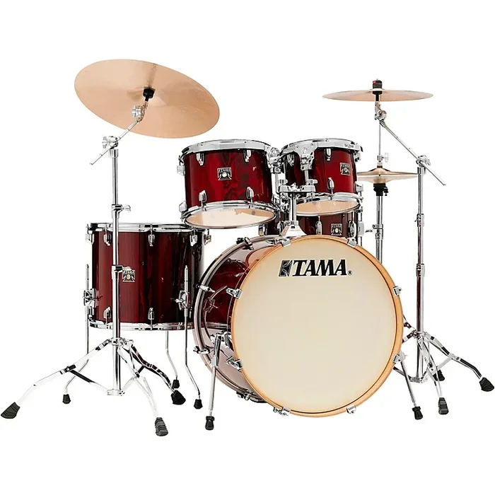 TAMA Superstar Classic 5-Piece Shell Pack With 22″ Bass Drum Gloss Garnet Lacebark Pine