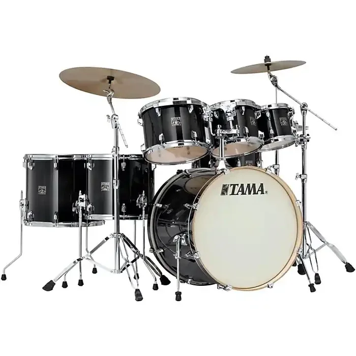 TAMA Superstar Classic Custom 7-Piece Shell Pack Transparent Black Burst Guitar Center