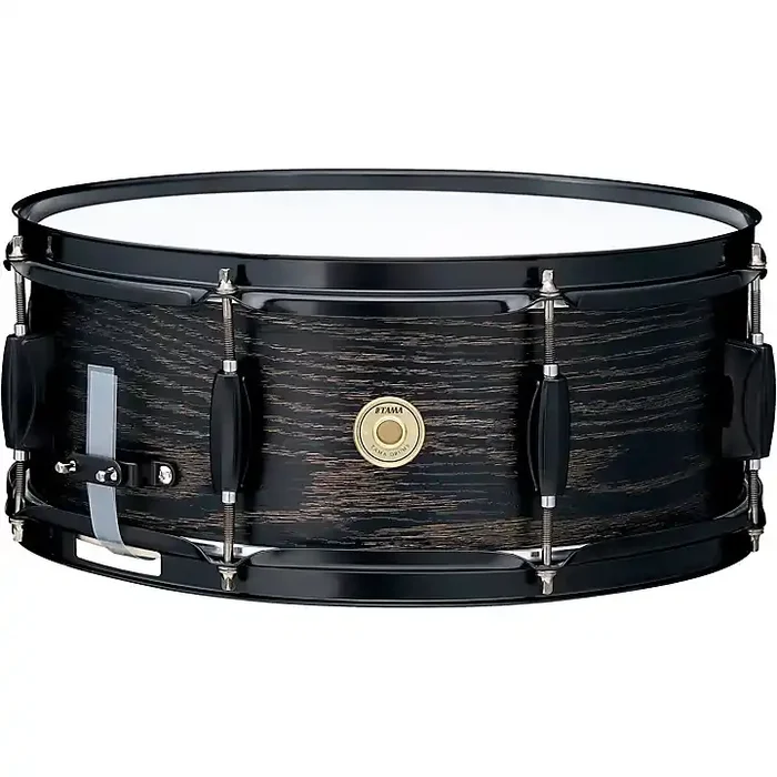 TAMA Woodworks Poplar Snare Drum 14 x 5.5 in. Black Oak Wrap Guitar Center
