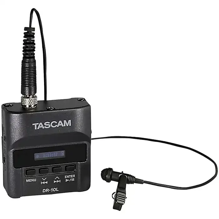TASCAM DR-10L Digital Audio Recorder With Lavalier Microphone Guitar Center