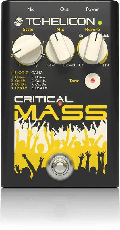 TC Helicon Critical Mass Vocal Effect Pedal