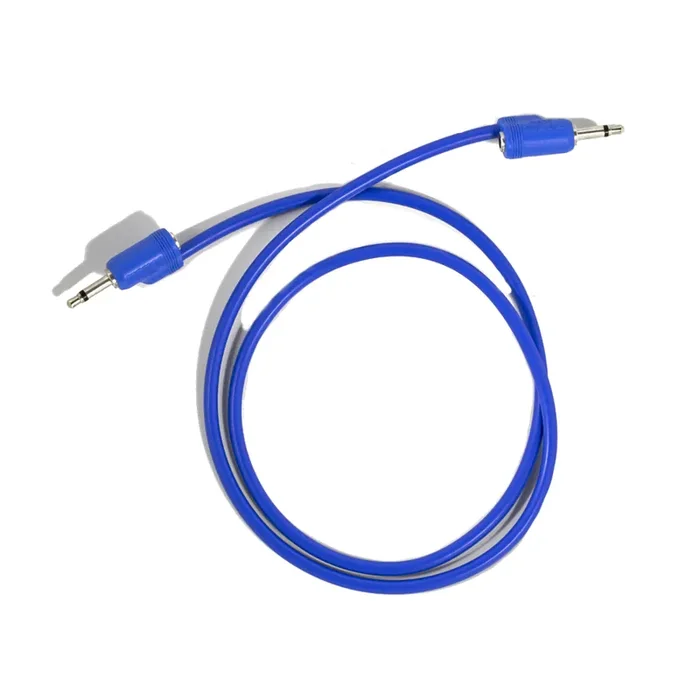 Tiptop Audio Stackcable 3.5mm Eurorack Patch Cable, Blue – 75 cm