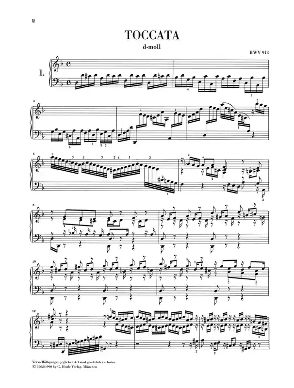 Toccaten (With Fingerings)