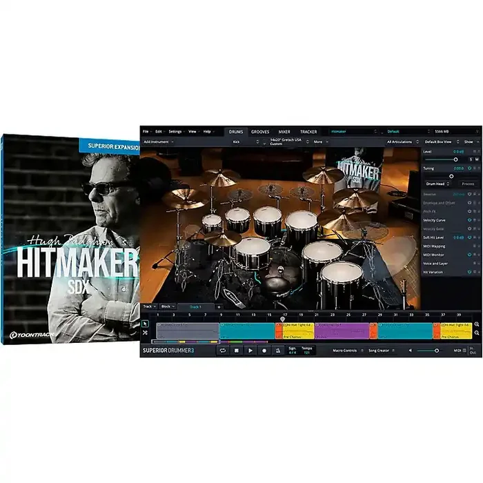 Toontrack Hitmaker SDX Superior Drummer 3 Sound Expansion Guitar Center