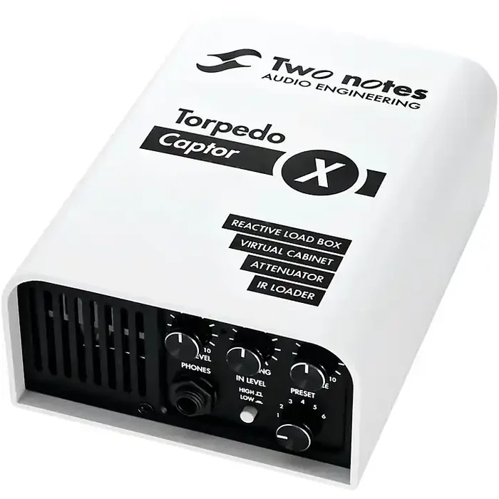 Two Notes AUDIO ENGINEERING Torpedo Captor X Reactive Load, Attenuator, IR Loader White 8 Ohm Guitar Center