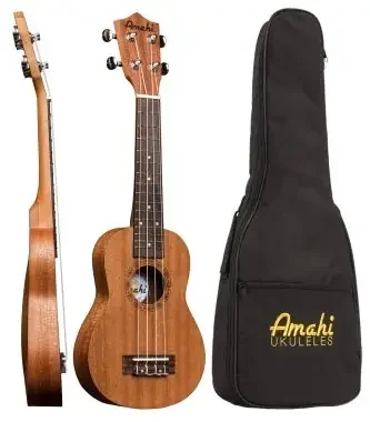 UK210KK Amahi Mahogany, Arched Back, Travel Size (Thin Body), Tenor