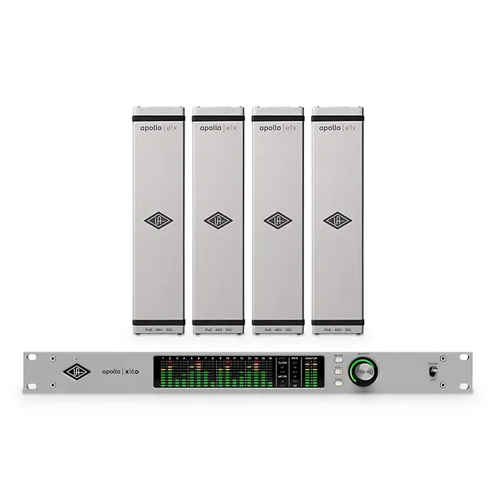 Universal Audio Apollo X16D Essentials+ 18×20 TB Audio Interface Dante With Four Apollo e1x Remote-Controllable Unison Preamps Guitar Center
