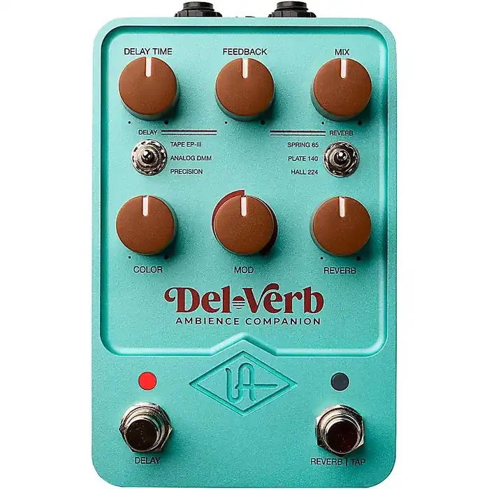 Universal Audio UAFX Del-Verb Ambience Companion Effects Pedal Turquoise Guitar Center
