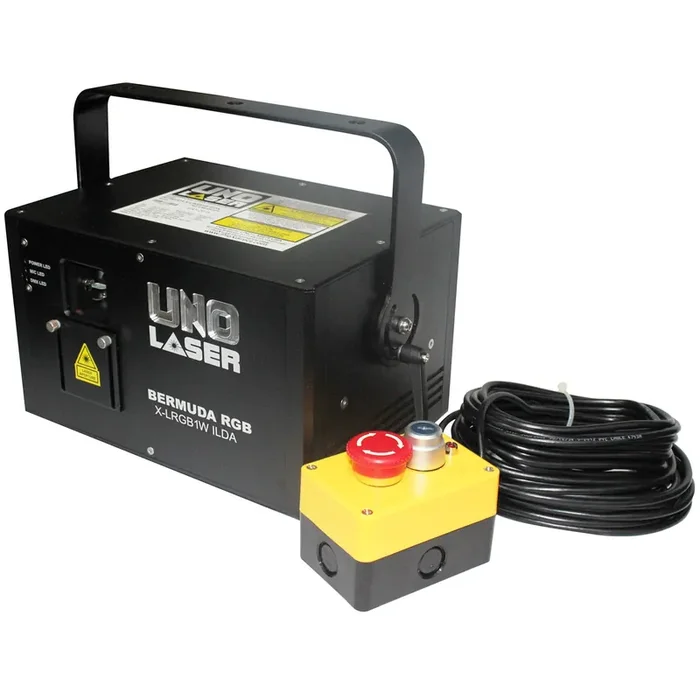 UNO Laser BERMUDA RGB ILDA TTL 1W Full Color Animation Laser – Black
