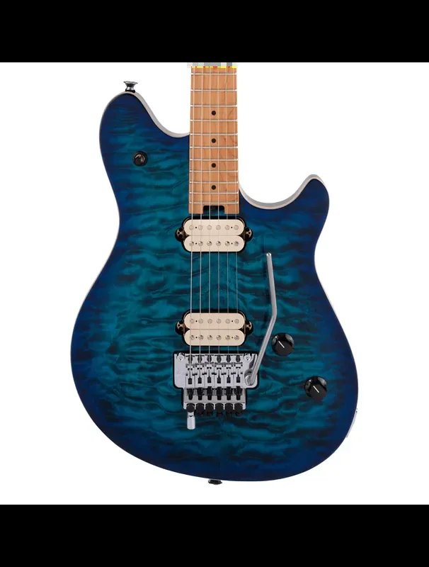 Used EVH Wolfgang Special QM Electric Guitar Chlorine Burst w Baked Maple FB