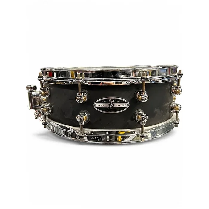 Used Pearl 14in Hybrid Exotic Snare Black Drum Black 33