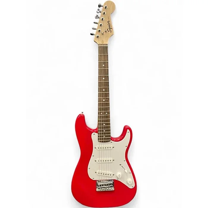 Used Squier Mini Affinity Stratocaster Hot Rod Red Electric Guitar Hot Rod Red