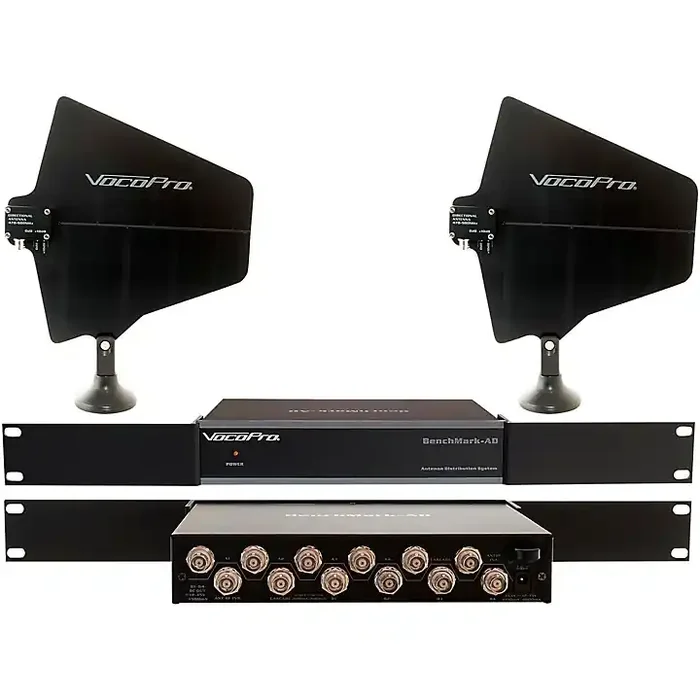 VocoPro Professional Antenna Distribution System with Two Active Directional Antenna Bundle Guitar Center