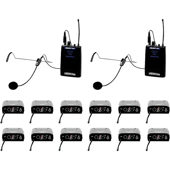 VocoPro SilentPA-IFB-12 One-Way Communication System With 12 Receiver, 902-927.2mHz Guitar Center