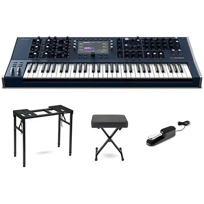 Waldorf Quantum MKII 16-Voice Hybrid Wavetable Synthesizer Keyboard Stage Bundle Guitar Center