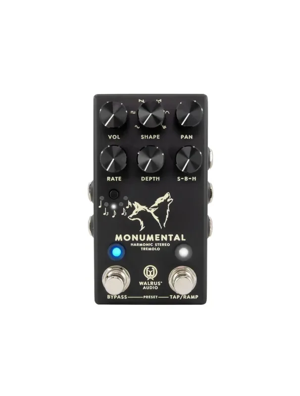 Walrus Audio Monumental Stereo Harmonic Tap Tremolo Pedal – Black