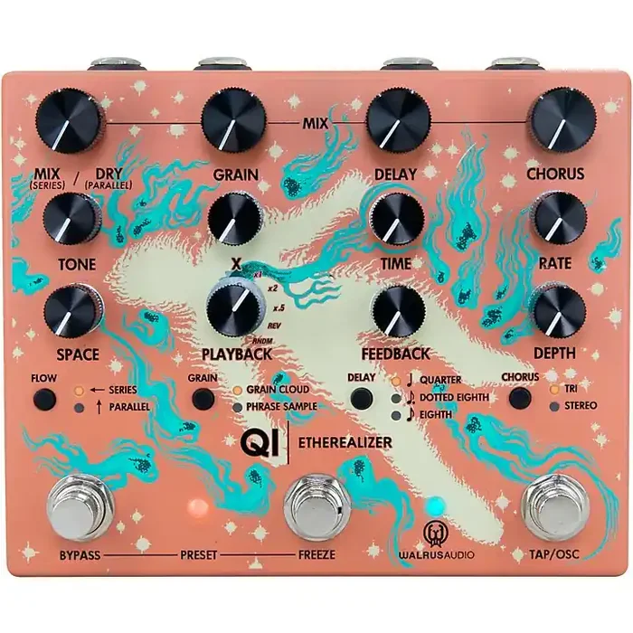 Walrus Audio Qi Etherealizer Multi-Effects Pedal Terracotta Guitar Center