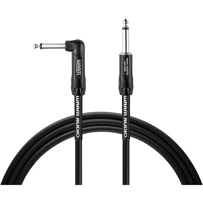 Warm Audio Pro Series Straight to Right Angle Instrument Cable 10 ft. Black Guitar Center