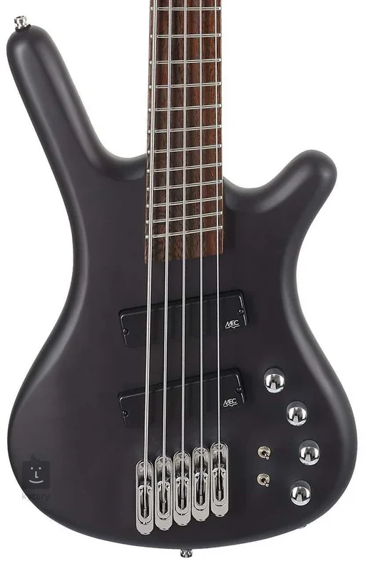 Warwick RockBass Guitar Corvette Multiscale 5-String in Solid Black Transparent Satin