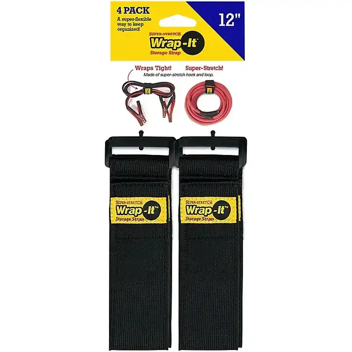 Wrap-It Storage Straps Super Stretch 12″ 4-Pack Guitar Center