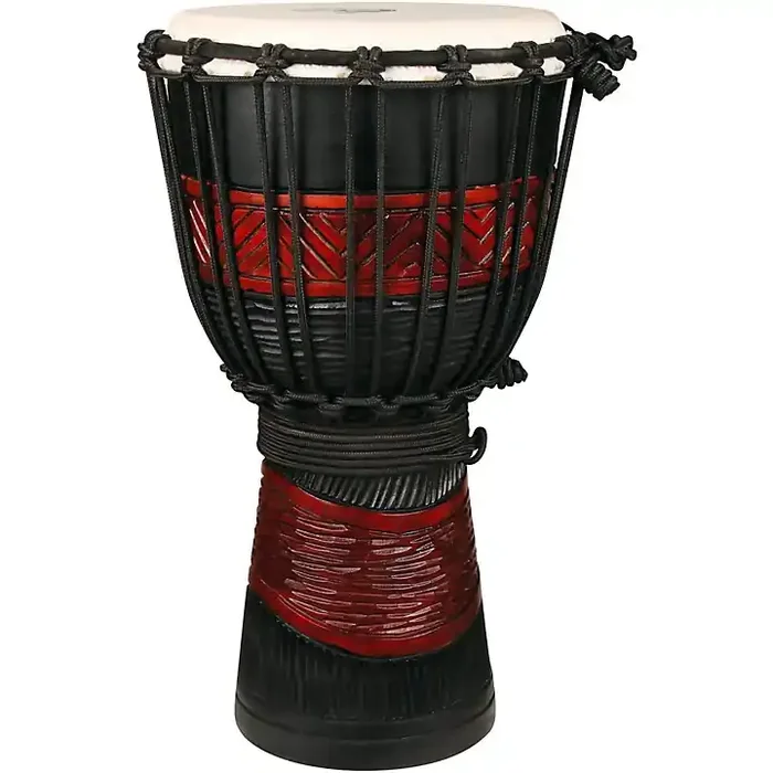 X8 Drums Red Black Djembe 9 x 16 in. Guitar Center