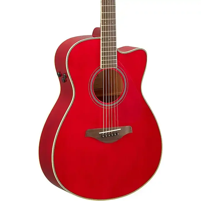 Yamaha FSC-TA TransAcoustic Concert Cutaway Acoustic-Electric Guitar Ruby Red Guitar Center