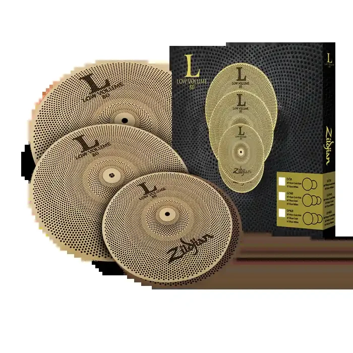 Zildjian L80 Low Volume 14″/16″/18″ Cymbal Box Set