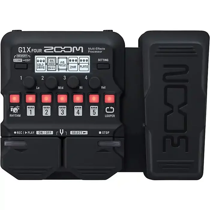 Zoom G1X FOUR Guitar Multi-Effects Processor With Expression Pedal Guitar Center