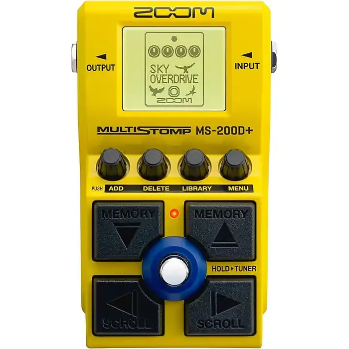 Zoom MS-200D+ Multi-Stomp Distortion Effects Pedal Yellow Guitar Center